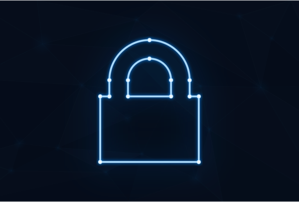 Free padlock neon cybersecurity vector